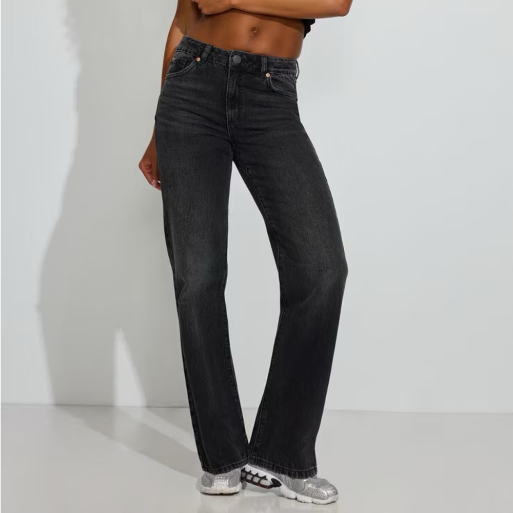 Garage Black 90s Straight Leg Jeans